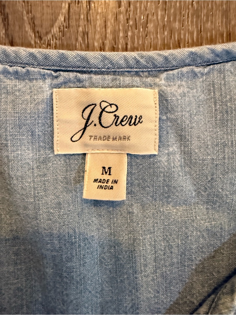 J.Crew Embroidered chambray top - Picture 4 of 8